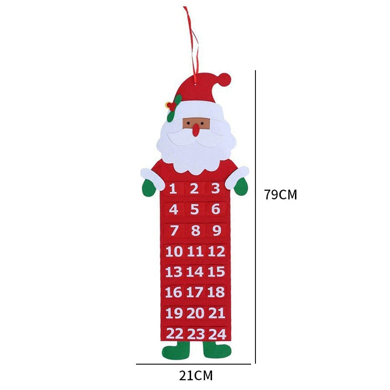 Calendar de advent mare suspendat - mai multe variante