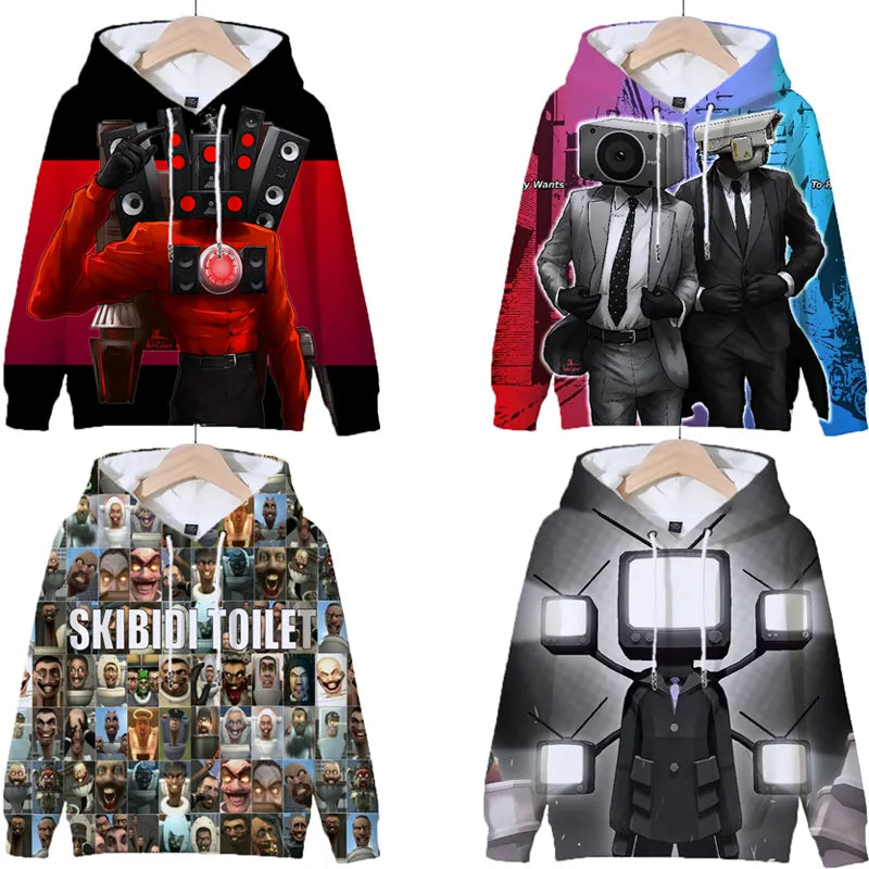 Skibidi Kids Toilet Sweatshirt - mai multe variante