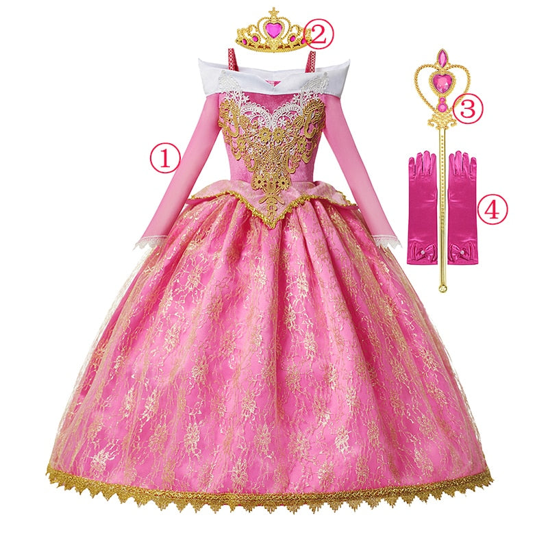 Rochie pentru copii Prințesa Aurora - mai multe variante