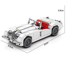 Set de mașină retro albă