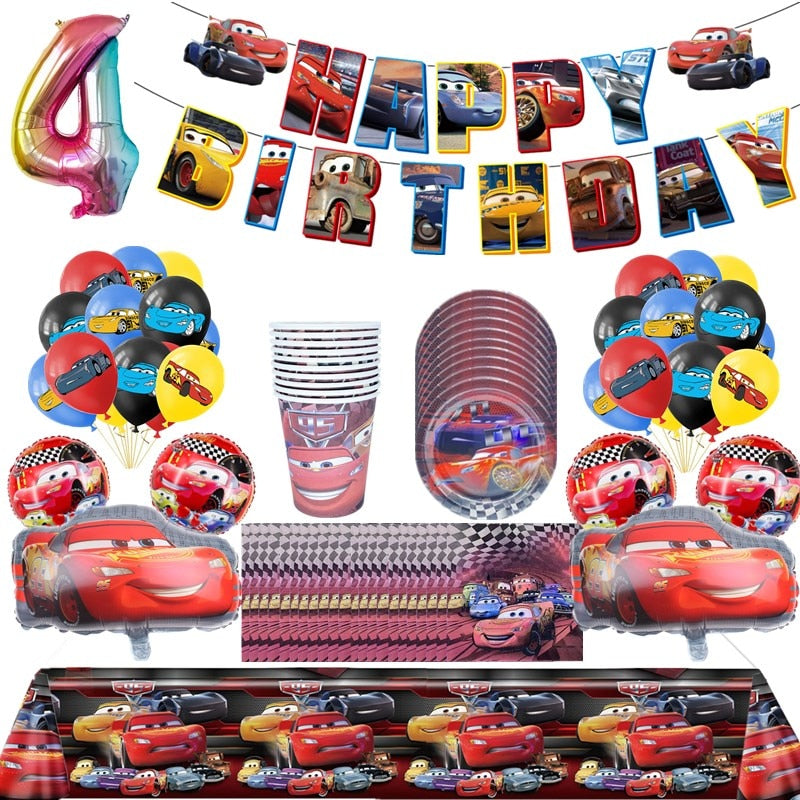 Set mare de ziua de naștere Cars - mai multe variante