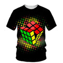 Băieți T-shirt cu imprimare 3D Rubik's Cube - mai multe variante
