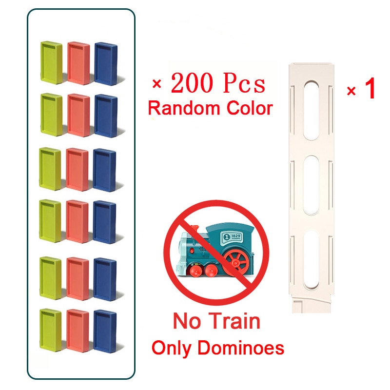Tren automat pentru copii pentru domino - mai multe variante