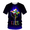 Tricou pentru bărbați cu imprimeu cubul lui Rubik - mai multe variante