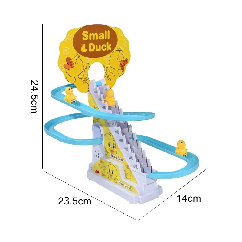 Roller coaster electric cu rațe pentru copii