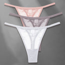 Tanga cu ochiuri de plasă pentru femei 3 buc - mai multe variante