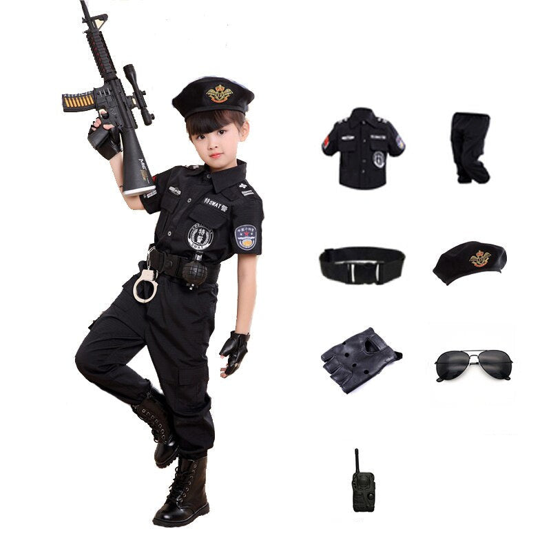 Costum pentru copii ofițer SWAT - mai multe variante