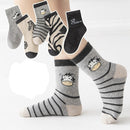 Șosete cu zebră pentru copii - 5 buc