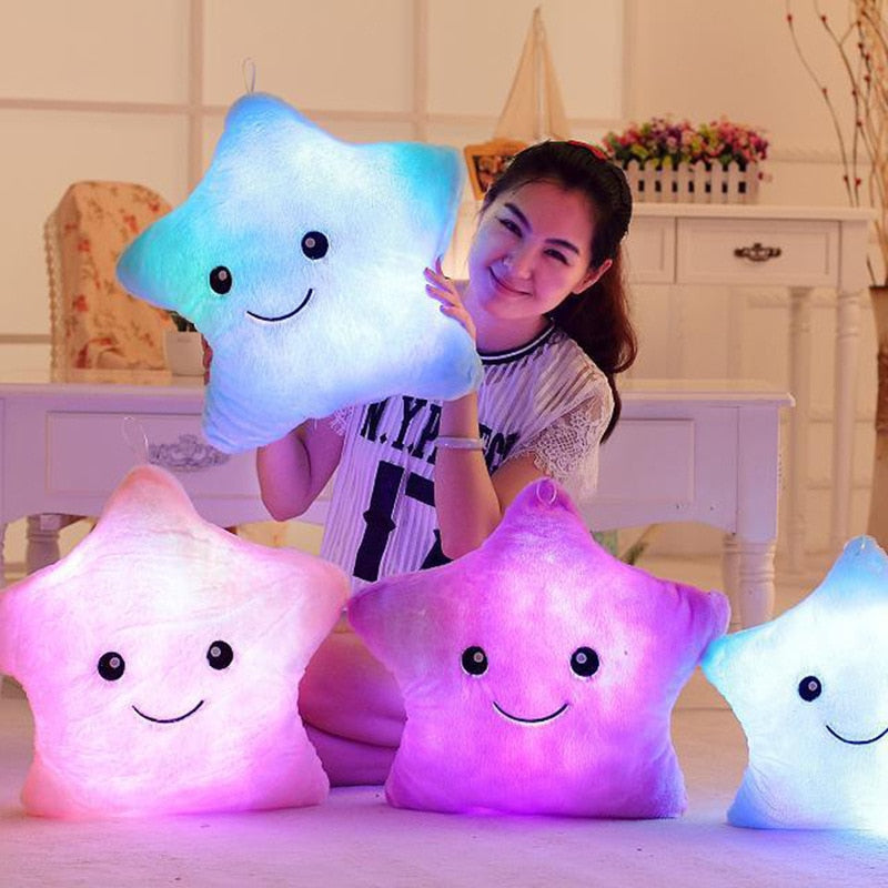Plush cu lumini stea și inimă - mai multe variante