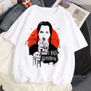 Tricou alb pentru femei Miercuri - mai multe variante