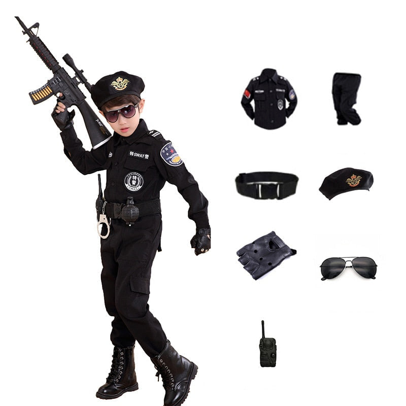 Costum pentru copii ofițer SWAT - mai multe variante