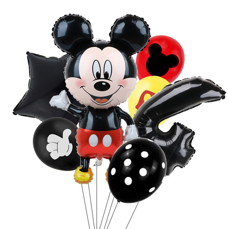 Set mare de baloane de ziua de naștere Mickey Mouse - mai multe variante