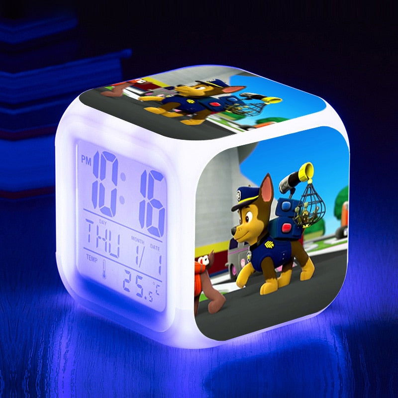 Ceas de alarmă LED PAW Patrol - mai multe variante