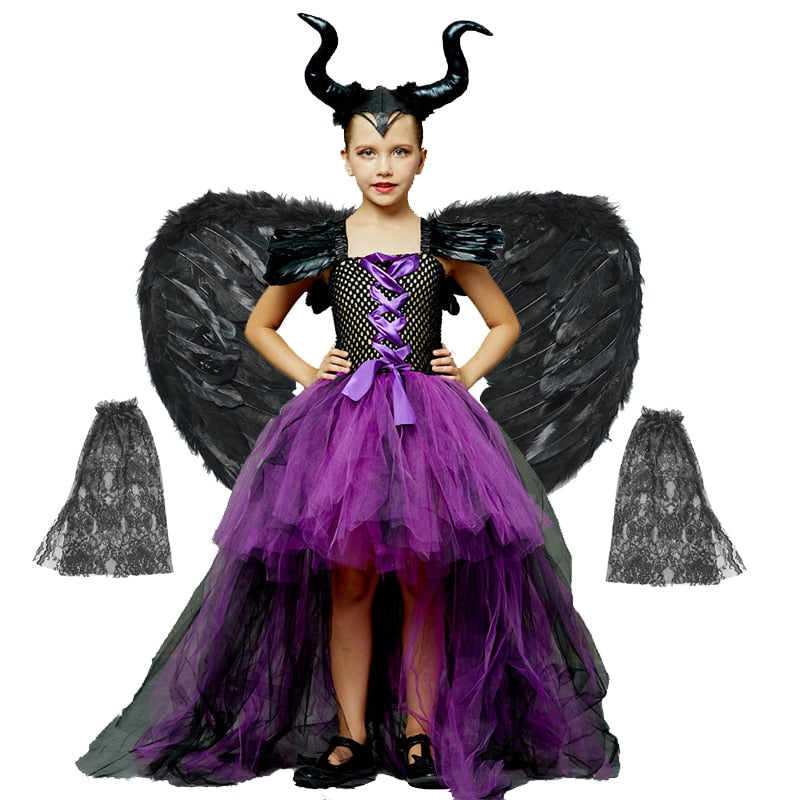 Costum pentru copii Maleficent - Regina Magiei Negre - mai multe variante