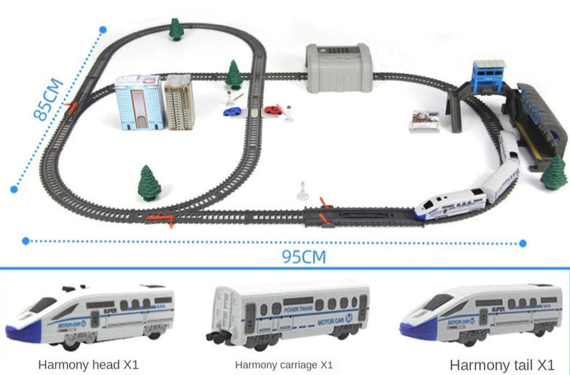 Circuit electric de tren pentru copii - mai multe variante