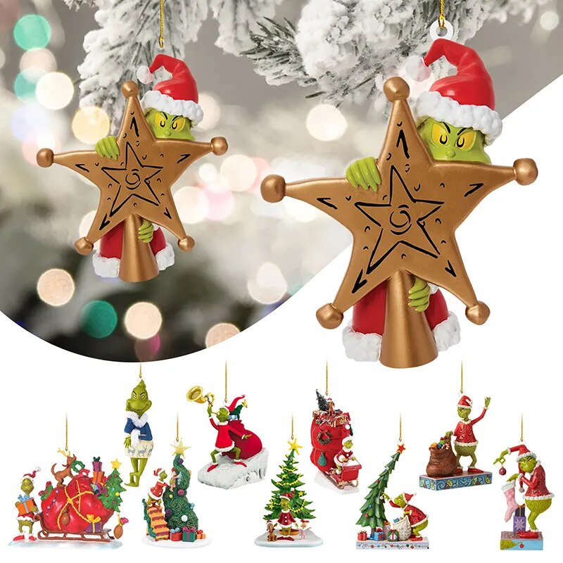 Pom de Crăciun ornament Grinch - mai multe variante