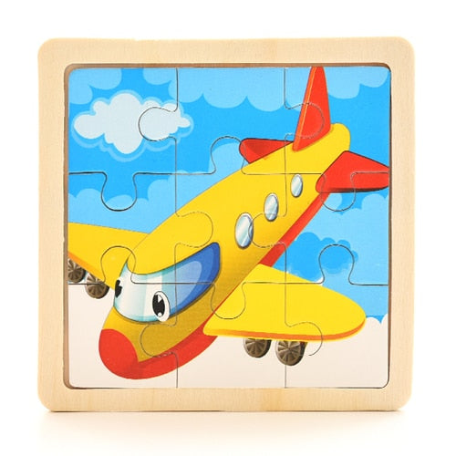 Puzzle din lemn pentru copii - mai multe variante