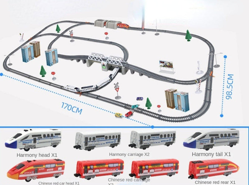 Circuit electric de tren pentru copii - mai multe variante