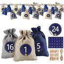 Săculețe pentru calendar de advent - mai multe variante