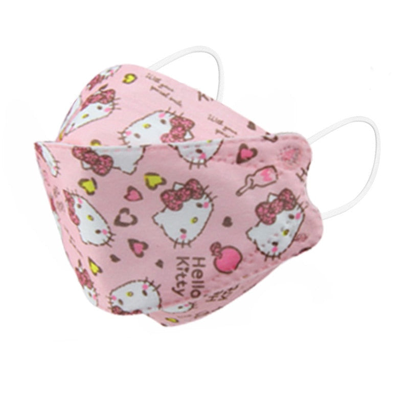 Aparat de respirat pentru copii KN95 / FFP2 Hello Kitty (10 - 100 buc)