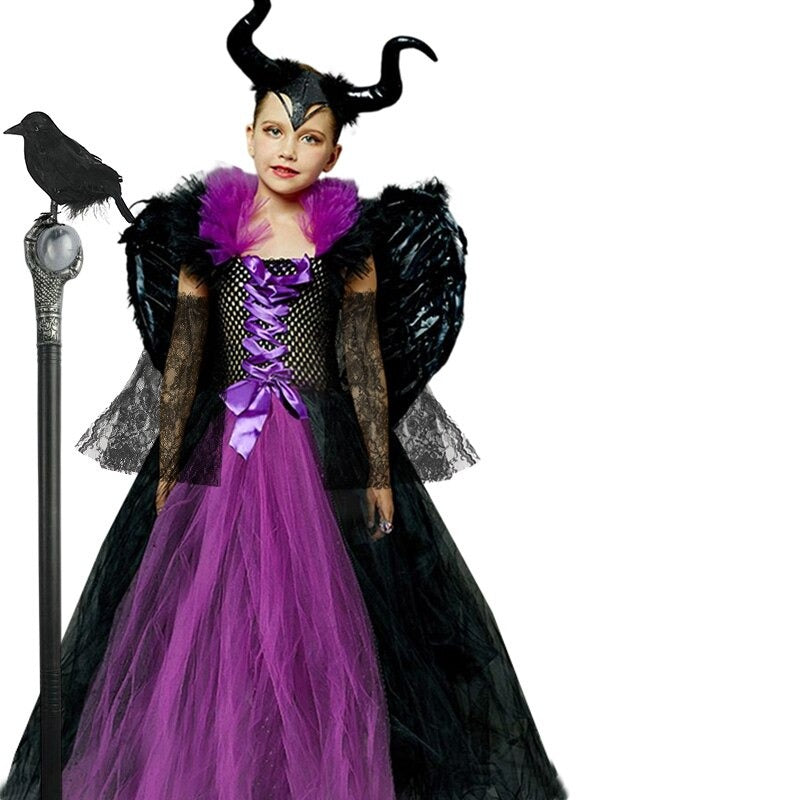 Costum pentru copii Maleficent - Regina Magiei Negre - mai multe variante