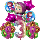 Set mare de baloane de ziua de naștere Mașa și ursul - mai multe variante