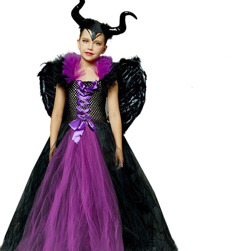 Costum pentru copii Maleficent - Regina Magiei Negre - mai multe variante