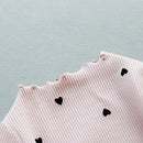 Fete pulover cu inima - mai multe variante