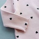 Fete pulover cu inima - mai multe variante