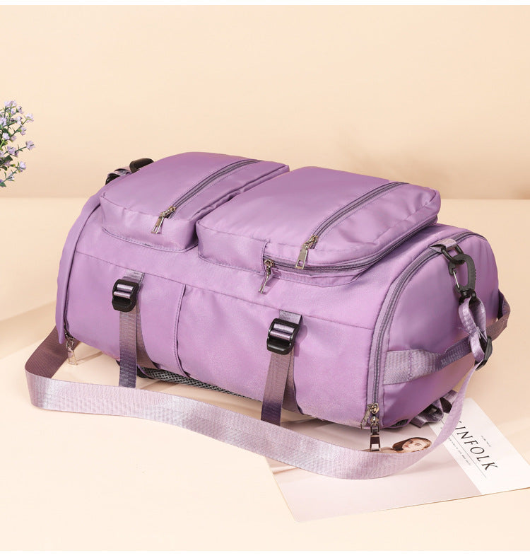 Rucsac de călătorie practic pentru femei - violet deschis