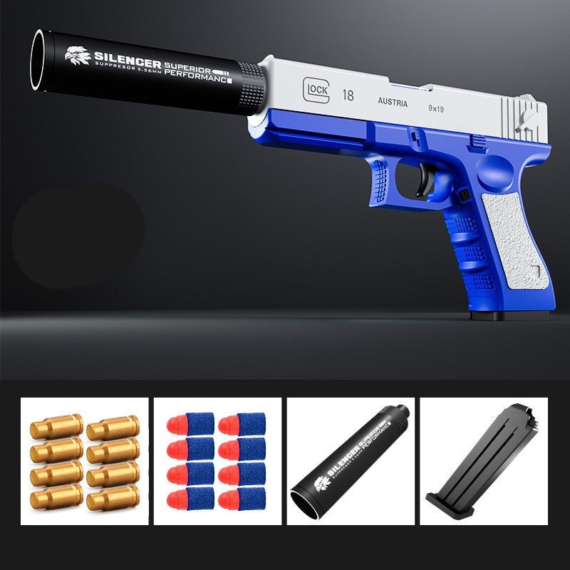 Pistol de jucărie Glock pentru copii - mai multe culori