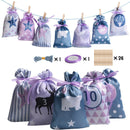 Săculețe pentru calendar de advent - mai multe variante