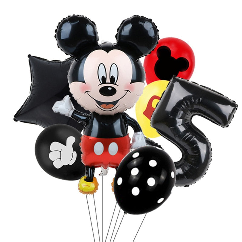 Set mare de baloane de ziua de naștere Mickey Mouse - mai multe variante