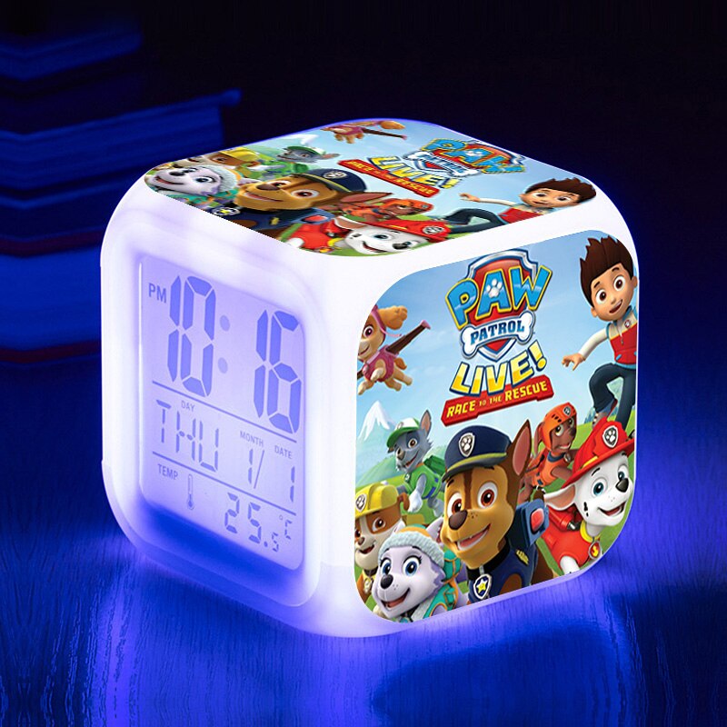 Ceas de alarmă LED PAW Patrol - mai multe variante