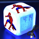 Ceas deșteptător cu LED-uri de design Spiderman - mai multe variante