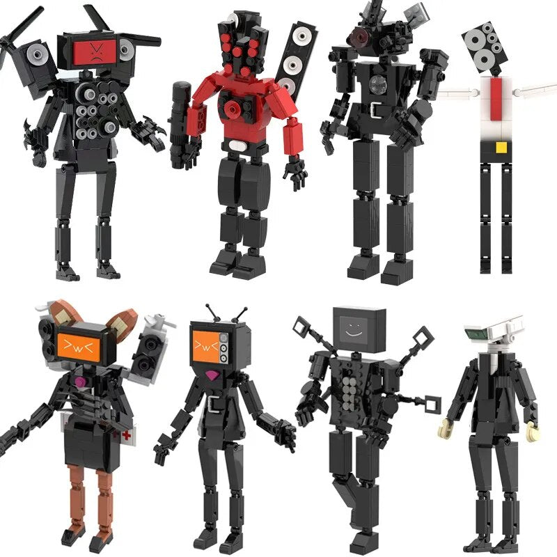 Design grozav figurină Skibidi Toilet pentru Lego - mai multe variante