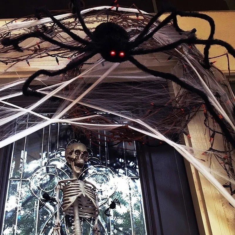 Halloween decorare mare păianjen înfricoșător - mai multe variante