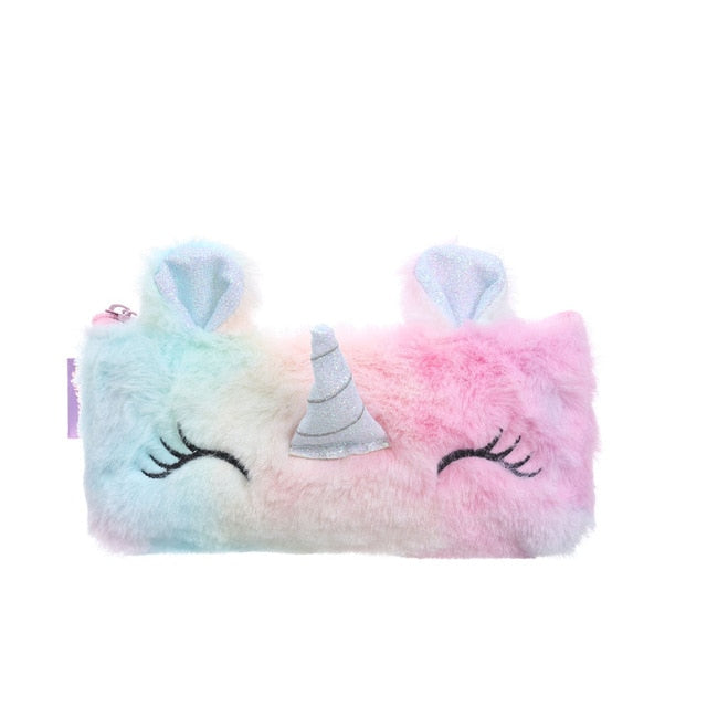 Curcubeu școală creion caz unicorn - mai multe culori