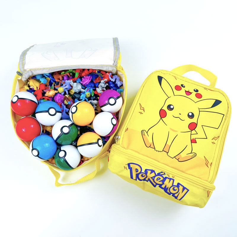 Geantă Pikachu plină cu figurine Pokemon - mai multe variante