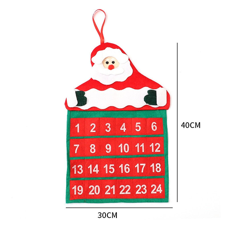 Calendar de advent mare suspendat - mai multe variante