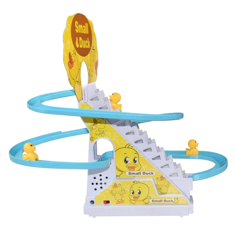 Roller coaster electric cu rațe pentru copii