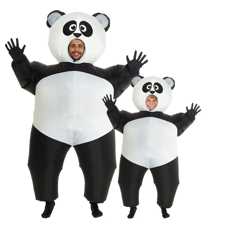 Costum gonflabil panda pentru copii și adulți