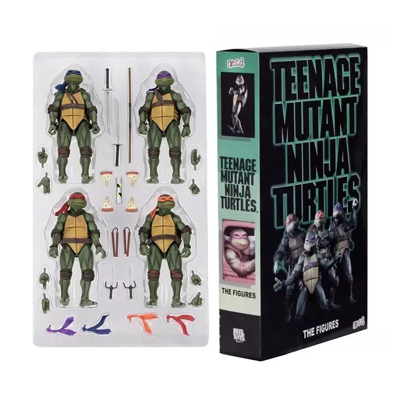Figurine de design Țestoasele Ninja - 4 buc