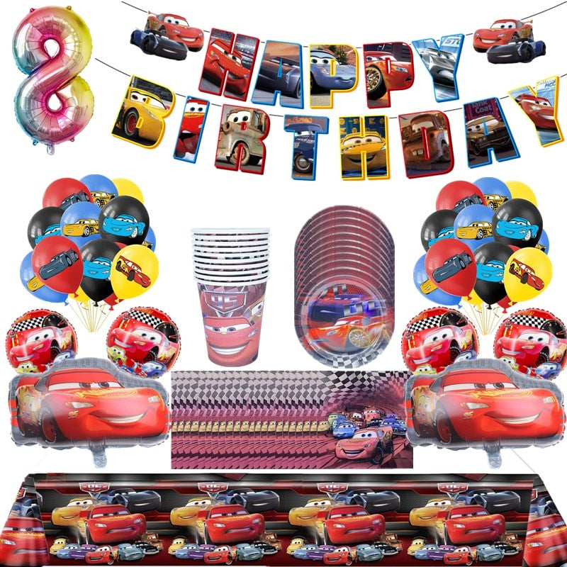 Set mare de ziua de naștere Cars - mai multe variante