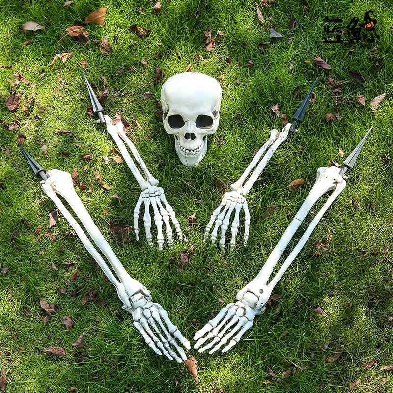 Decorațiuni de grădină de Halloween Skeleton - mai multe variante