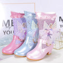 Designer de fete de iarnă prințesă cizme cu toc - mai multe variante