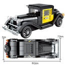 Set de mașină retro neagră