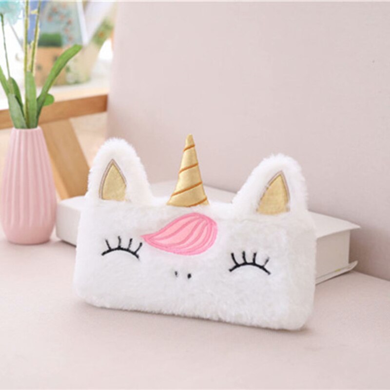 Curcubeu școală creion caz unicorn - mai multe culori