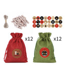 Săculețe pentru calendar de advent - mai multe variante