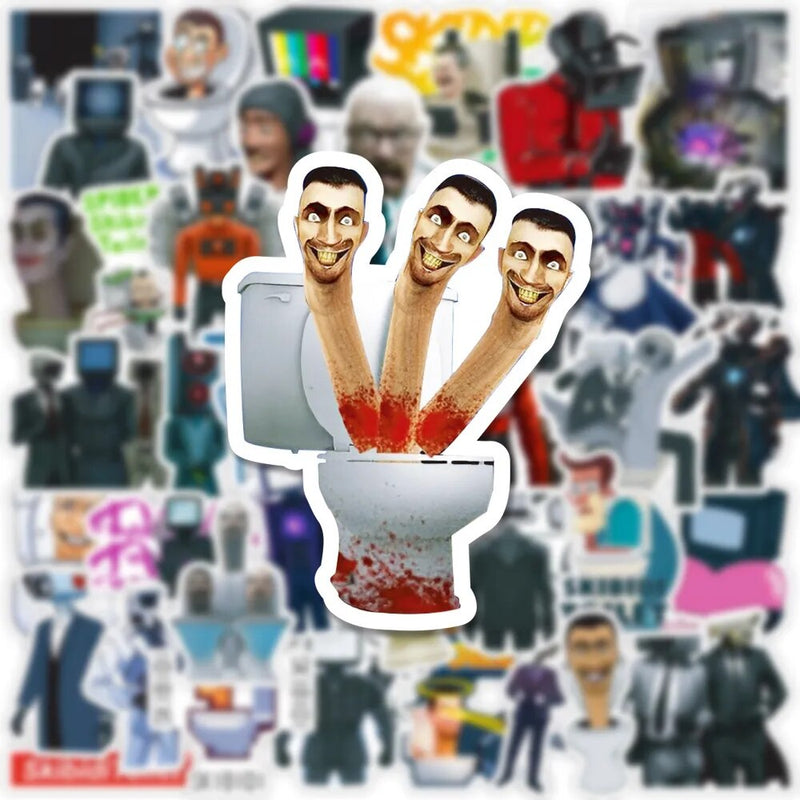 Skibidi Stickere pentru toaletă - mai multe variante